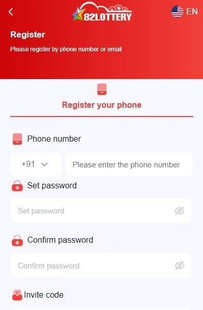enter the registered phone number
